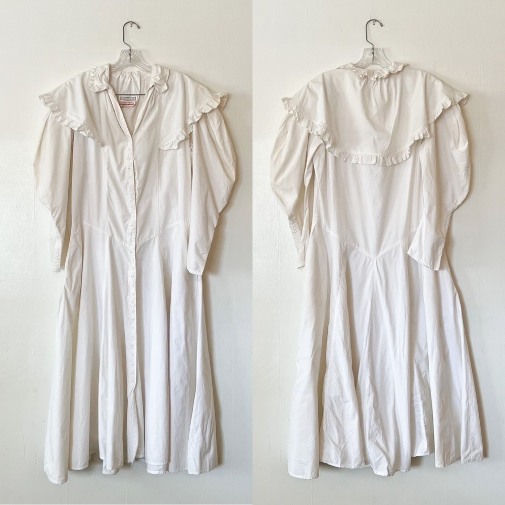 𝅺VINTAGE Karen Alexander Joseph Magnin One Of A Kind 70s 80s Prairie Dress